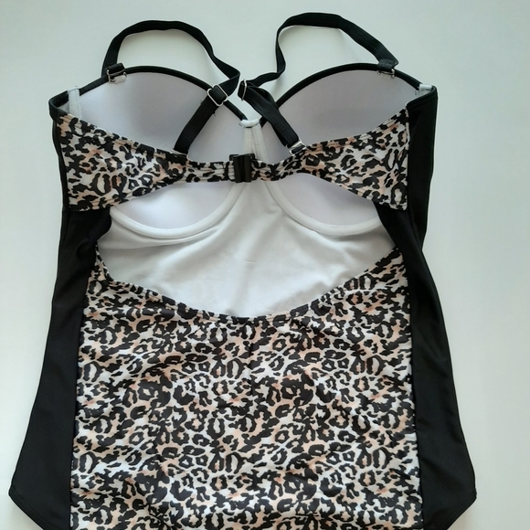 LAST ONE!! Sexy One Piece Swimsuit Leopard Women Plus Size 14 - Picture 6 of 7